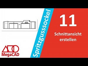 Schnittansichten erstellen (MegaCAD Beginner Tutorial)