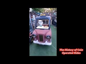 1990s Cointronics Coin Operated Taxi Kiddie Ride - London Taxi