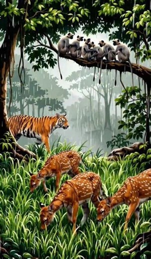 Wild Nature in Heavy Rain | Calming Rain and Animal Sounds for Stress Relief #nature #rain#peace