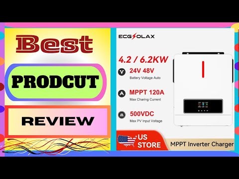 Best ECGSOLAX 6.2KW 4.2KW Hybrid Solar Inverter 24V 48V 220V With 120A MPPT Charge Controller Off-