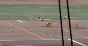 Sudden Microburst Wind Storm Causes Grounded Planes to Inadvertently Take Off