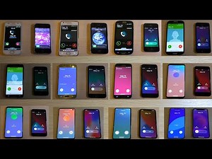12 Samsung Galaxy & 12 iPhones Incoming Calls