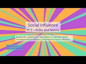 Social influence 1 roles and norms