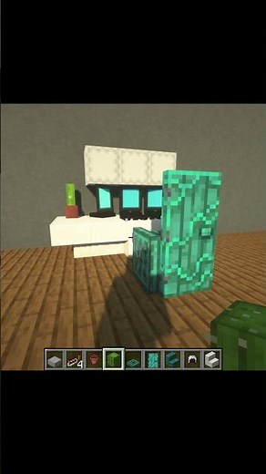 【マイクラ】おしゃれな『パソコン（PC）』の作り方！【建築ショート講座】#Shorts