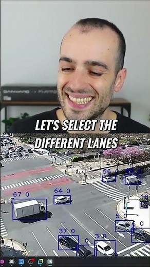 7-Lane Traffic Tracking: Real-Time Cameras to Database #shorts