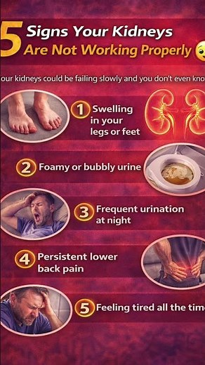 5 Signs Your Kidneys Are Not Working Properly 😳