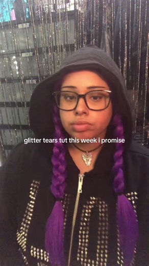 glitter tears/makeup soon! im gonna do an depth youtube tutorial as well since ill be posting there too! #2016 #thechainsmokers #musically #purplehair #makeuptutorial