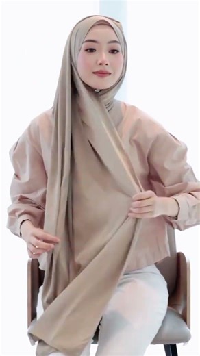 Hijab Simple Elegan Step by Step Tanpa Banyak Jarum 🌙 Hijab Tutorial Lebaran #hijabstyle #pashmina