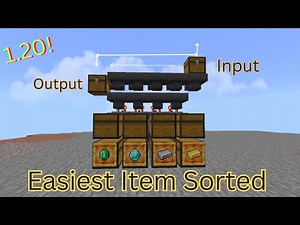 Minecraft Easy Automatic Sorting System 1.20 Tutorial - Auto sorter
