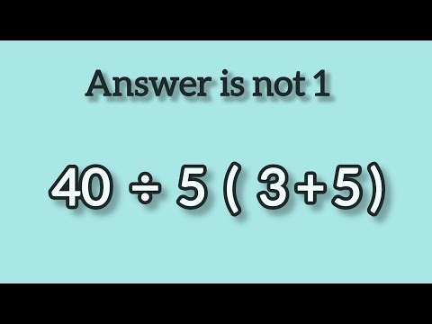 "Only 10% Get it Right ! | Math Order of Operations!"