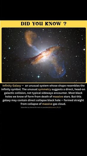 The Infinity Galaxy – A Cosmic Collision with a Dark Secret
