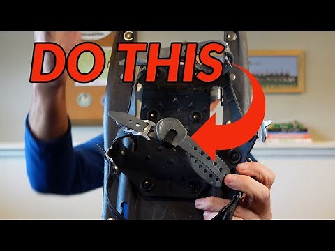 Two MUST SEE tips for MSR Snowshoes // Secure your straps & field repair using Televator