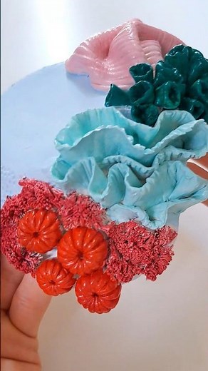 ​Easy DIY Coral Reef Tealight Holder 🪸 Air-Dry Clay Tutorial #airdryclay #oceanvibes