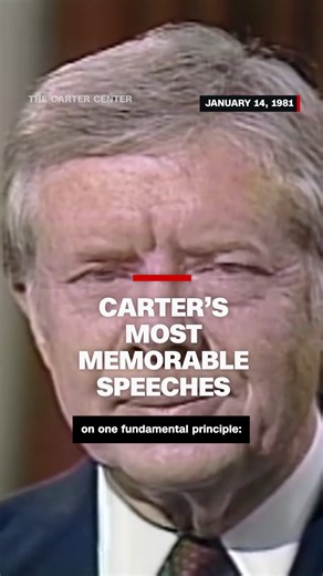 80K views · 1.2K reactions | From the 1979 national address that came to be known as the "malaise" speech to his acceptance of the Nobel Peace Prize, watch former President Jimmy Carter's most memorable speeches. Read more: https://cnn.it/4gUp1aH | CNN | Facebook