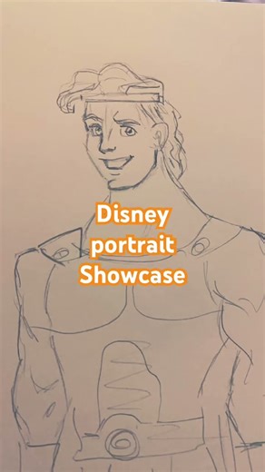 Hercules portrait sketch 🔆 | Pencil sketch showcase
