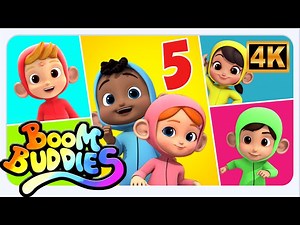 Five Little Monkeys Jumping On The Bed, Nursery Rhymes & Kids Songs - Videos For Kids