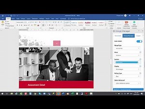Feedback Report using the Word Add-in