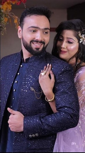 Romantic Engagement Moments 💍 | Ring Ceremony Highlights | Cinematic Couple | Kangan Films #shorts