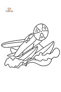 Amphibious Airplane coloring page ♥ Online, and Print for Free!