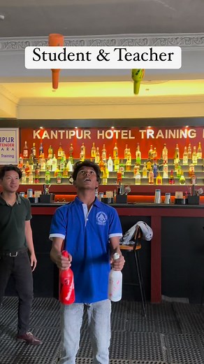 1.3M views · 32K reactions | Student & Teacher Bartender skills #pokhara #bartendertraining #nepalese #kantipurhoteltrainingcenter #pokharabartender #nepalesebartender #bartraining #reelsfb #reels | Stylish Bartender | Facebook