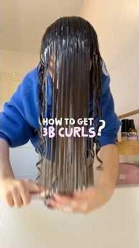 How to get 3b curls? 🤍 #curlyhair #curlyhairroutine #3bhair