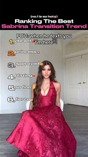 Ranking the Best Sabrina Transition Trend (no.1 so hot🥵)