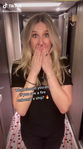 Different Fire Extinguishers on a Ship