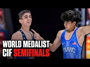 California State Wrestling Semifinal Between World Medalist! #statechampionships