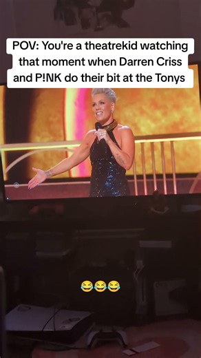 Darren Criss and P!NK referencing A VERY POTTER MUSICAL IN THE YEAR OF OUR LORD 2026