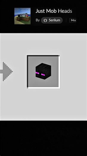 crafting enderman Head #minecraft #shorts #youtube