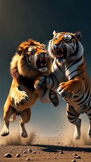 Lion vs Tiger Fight – The Ultimate Big Cat Battle | Wildlife Shorts