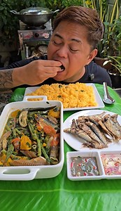 Sinabawang Gulay, Tuyo, at Yellow Corn Rice | Kautol Mukbang