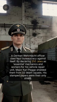 130K views · 1.7K reactions | A Wehrmacht officer used his authority to save hundreds of Jewish lives during the Holocaust. | The History Vault | Facebook