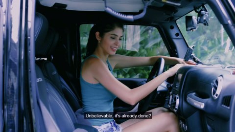 AUTO-VOX Solar 1 Wireless Backup Camera for Car, 5Mins DIY Installation, Back Up Camera System Wireless with Digital Signal, License Plate Rearview Camera with 5" Monitor for Trucks/Trailer/RV