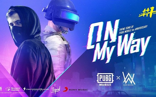 【PUBG】教主Alan Walker玩吃鸡了！《绝地求生：刺激战场》1周年纪念庆典！"On My Way"周年庆主题曲