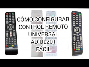 How to set up universal remote control AD-UL201 for any TV easily