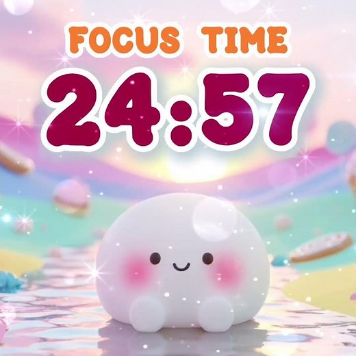 25 Minute Cute Countdown Timer with Music for the Classroom | Focus Timer #shorts