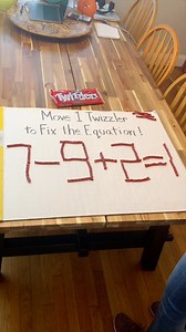 Matchstick Puzzle with Twizzlers is challenging Husband challenges wife to solve matchstick puzzle by moving only one Twizzler to a new location | Lanette and Kurt