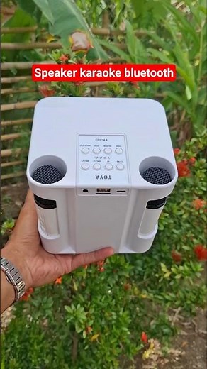 4 inch portable bluetooth karaoke speaker with 2 microphones bonus #karaokespeaker