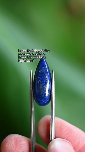 This is drawn from texts like the Papyrus of Ani, the Book of the Heavenly Cow, and more. Mummy masks were often gilded to mimic this divine skin, and if you can picture that iconic gold funeral mask of Tutankhamen, you’ll see the blue stripes in his hair are made of inlaid lapis lazuli. In the ancient world, lapis lazuli was incredibly valuable. Think about it- how often do you see such a rich blue in nature? The Egyptians weren’t the only ones who associated it with the divine, either. Sumeria