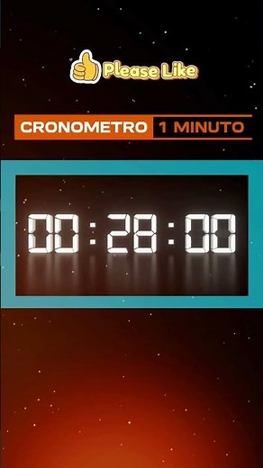 Cronometro com Música 1 minuto #1minuto #contagemregressiva