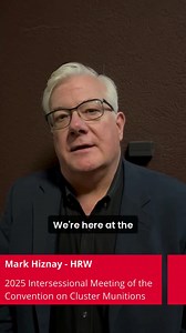 11 reactions | At today’s #CCMISM25, the Cluster Munition Coalition (CMC) called on states to stand firm against emerging threats to the global ban on cluster munitions, warning that silence or ambiguity is not an option. Delivering the statement on behalf of CMC, Mark Hiznay of Human Rights Watch sounded the alarm: essential norms protecting civilians are under threat. #BanClusterBombs | Cluster Munition Coalition | Facebook