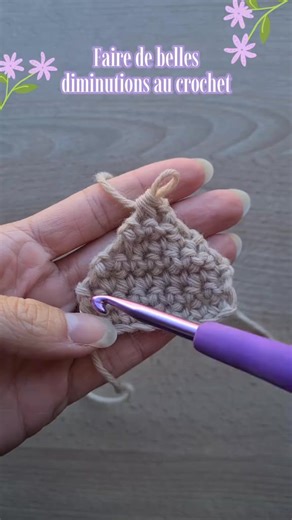 Pour faire des diminutions de début et de fin de rang au crochet c'est par ici 👆🩷 #crochet #tutorial #singlecrochet #crochetersoftiktok #beginner | LuniversdeBlandine Fashion Hub