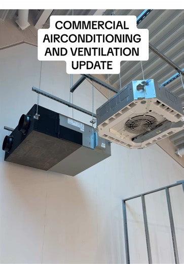 COMMERCIAL PROJECT UPDATE….. Heat recovery ventilation SAF1000 Cassette twin system . #airconditioning #ventilation #aircondition #electrician #plumber