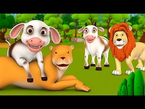 கன்று மற்றும் சிங்க நட்பு தமிழ் கதை | Baby Cow and Lion's Friendship Tamil Story - Moral Fairy Tales