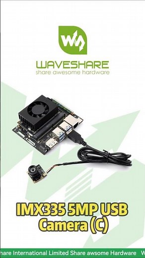 IMX335 5MP USB Camera For Low Light And Wide Dynamic Range,Minimal Image Distortion Lens#waveshare