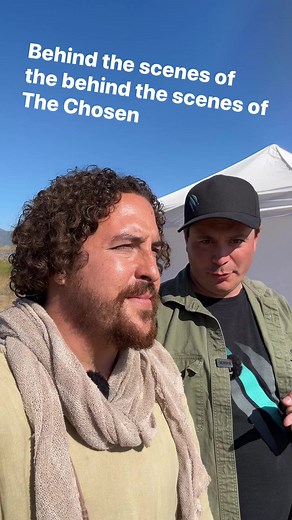 A little behind the scenes of the behind the scenes of The Chosen! Keep checking #TheChosen’s YouTube channel for the full video! | Jordan Walker Ross