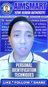 Part 1: Which method of personal identification is best described? ‼️ 𝗡𝗢 𝗛𝗜𝗗𝗗𝗘𝗡 𝗖𝗛𝗔𝗥𝗚𝗘𝗦 dito buddies 💯 𝐁𝐄𝐒𝐓 𝐍𝐄𝐖𝐒! Because 𝗘𝗡𝗥𝗢𝗟𝗟𝗠𝗘𝗡𝗧 for 𝗠𝗮𝗿𝗰𝗵 𝘁𝗼 𝗔𝘂𝗴𝘂𝘀𝘁 𝟮𝟬𝟮𝟲 REGULAR Face-to-Face (F2F) Review is now officially open☝🏻 • When we say REGULAR, HINDI ito one-week F2F per month lang ah.❌ • Regular na 3 days per week ang F2F sa AIMSMART. As in, weekly, meron tayong F2F review. 🙏 Kaya siguradong 𝗦𝗨𝗟𝗜𝗧 ang bayad mo lalo na at napakaraming 𝗙𝗥𝗘𝗘