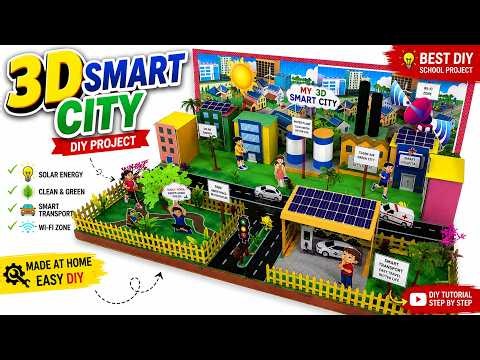 3D Smart City Model Making | Best DIY School Project | Project Solution