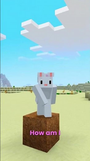 🐰Minecraft, But if i Touch Yellow, Everything Becomes More Realistic... #minecraft #shorts